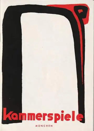 Münchner Kammerspiele, Hans Schweikart, Alfred Erich Sistig, Wolfgang Zimmermann, Hildegard Steinmetz (Szenenfotos): Programmheft Lope de Vega DER RITTER VOM MIRAKEL Münchner Kammerspiele 1957. 