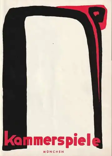 Münchner Kammerspiele August Everding, Heinar Kipphardt, Hildegard Steinmetz (Szenenfotos): Programmheft Georges Feydeau DIE DAME VOM MAXIM Münchner Kammerspiele 1970. 