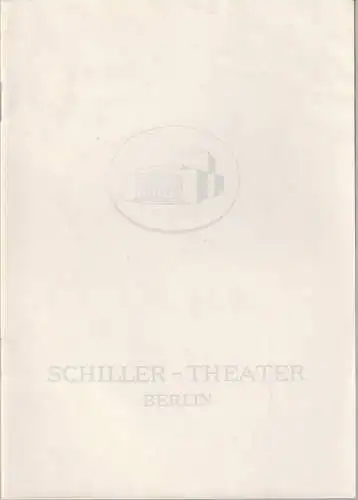 Schiller-Theater, Boleslaw Barlog, Albert Beßler: Programmheft Moliere DON JUAN Spielzeit 1960 / 61 Heft 91. 