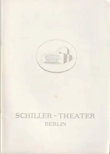 Schiller-Theater, Boleslaw Barlog, Albert Beßler: Programmheft Heinrich von Kleist PRINZ FRIEDRICH VON HOMBURG Spielzeit 1959 / 60 Heft 90. 