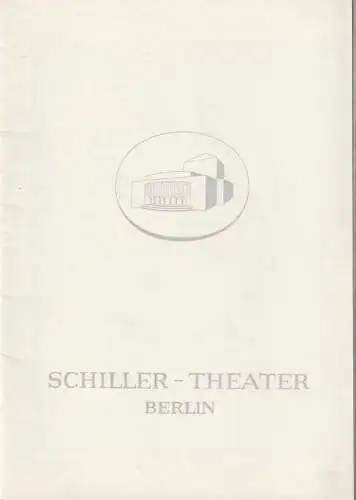 Schiller-Theater, Boleslaw Barlog, Albert Beßler: Programmheft Wladimir Majakowski DIE WANZE Spielzeit 1964 / 65 Heft 157. 