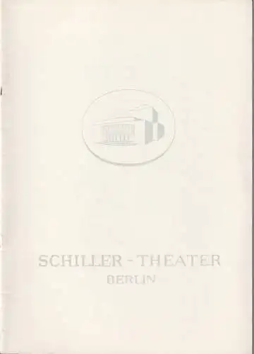Schiller-Theater, Boleslaw Barlog, Albert Beßler: Programmheft William Shakespeare KÖNIG RICHARD DER DRITTE Spielzeit 1962 / 63 Heft 129. 