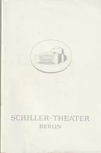 Schiller-Theater, Boleslaw Barlog, Albert Beßler: Programmheft Johann Wolfgang Goethe FAUST II Spielzeit 1966 / 67 Heft 175  ( Spielzeit 1967 / 68 ). 