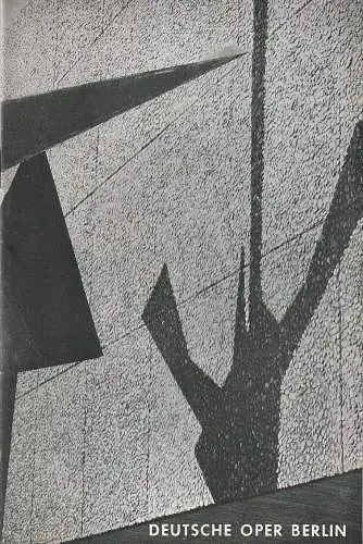 Deutsche Oper Berlin, Gustav Rudolf Sellner: Programmheft Das Theatre Royal de la Monnaie  BALLETT DES XX. JAHRHUNDERTS MESSE FÜR DIE HEUTIGE ZEIT 17. März 1970. 