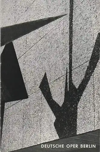 Deutsche Oper Berlin, Gustav Rudolf Sellner: Programmheft  BALLETTABEND BALLETTPREMIERE L'ESTRO ARMONICO 4. März 1964. 