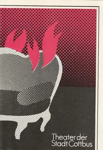 Theater der Stadt Cottbus, Johannes Steurich,Volkmar Weitze: Programmheft Max Frisch BIEDERMANN UND DIE BRANDSTIFTER Premiere 18. September 1981 Spielzeit 1981 / 82 Heft 2. 