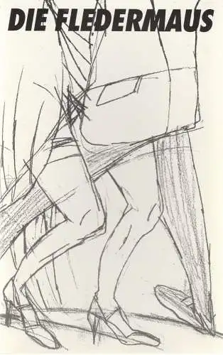 Staatstheater Cottbus, Christoph Schroth, Zsolt Horpacsy, Renee Hendrix ( Zeichnungen ): Programmheft Johann Strauß DIE FLEDERMAUS Premiere 5. März 1994 Spielzeit 1993 / 94 Nr. 7. 