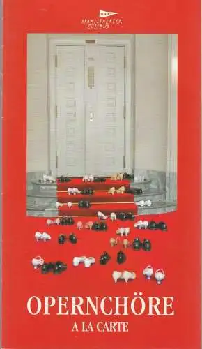 Staatstheater Cottbus, Bernhard Lenort: Programmheft OPERNCHÖRE A LA CARTE Staatstheater Cottbus 2004. 