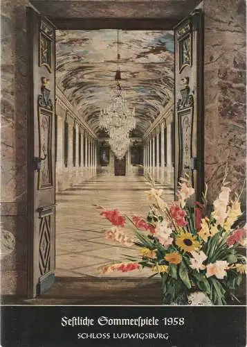 Ludwigsburger Schloßkonzerte, Wilhelm Krämer: FESTLICHE SOMMERFESTSPIELE 1958 SCHLOSS LUDWIGSBURG. 