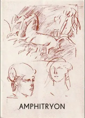 Friedrich-Wolf-Theater Neustrelitz, J. A. Weindich, Ulrike Pörner, Klaus Weindrich: Programmheft Rainer Kunad AMPHITRYON Premiere 18. November 1984 Nr. 24 / 1984. 