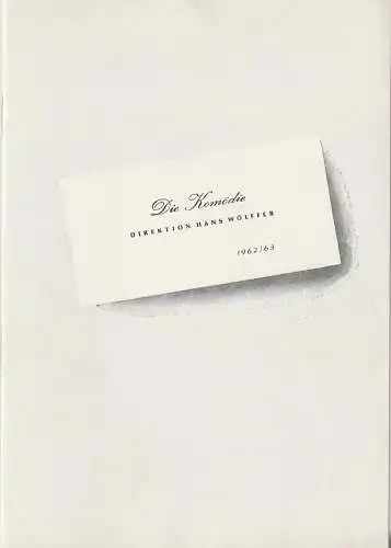 Komödie Direktion Hans Wölffer: Programmheft Dougall / Allan / Arout GOG UND MAGOG Spielzeit 1962 / 63. 