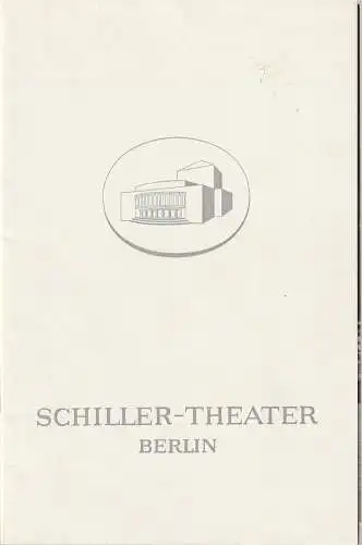 Schiller-Theater, Boleslaw Barlog, Albert Beßler: Programmheft Voraufführung William Shakespeare MACBETH 9. Oktober 1968 Spielzeit 1968 / 69. 