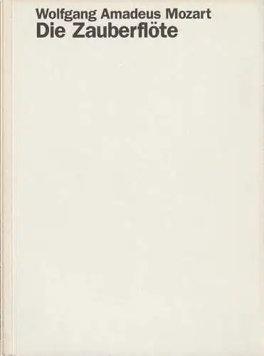 Staatsoper Stuttgart, Klaus Zehelein, Juliane Votteler, Julia Eberwein, Wolf Dieter Gericke: Programmheft Wolfgang Amadeus Mozart DIE ZAUBERFLÖTE Premiere 13. März 2004 Spielzeit 2003 / 2004 Heft 81. 