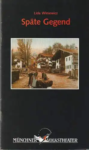 Münchner Volkstheater, Ruth Drexel, Gerd Jäger: Programmheft Lida Winiewicz SPÄTE GEGEND Premiere 11. Januar 1996 Spielzeit 1995 / 96 Heft 3. 