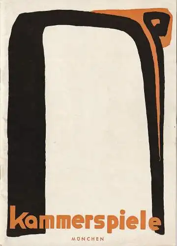 Münchner Kammerspiele, August Everding, Ivan Nagel, Wolfgang Zimmermann, Hildegard Steinmetz ( Szenenfotos ): Programmheft Kesselring ARSEN UND SPITZENHÄUBCHEN Münchner Kammerspiele 1969. 