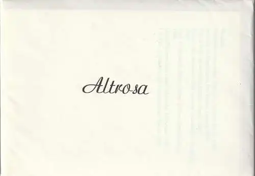Eduard-von-Winterstein-Theater Annaberg, Peter Ibrik, Lothar Sachs: Programmheft Heinrich Henkel ALTROSA Theater Annaberg 1986. 