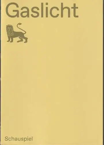 Staatstheater Braunschweig, Dagmar Schlingmann, Claudia Lowin, Christian Löffel: Programmheft Patrick Hamilton GASLICHT Staatstheater Braunschweig 2022. 