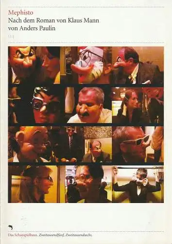 Deutsches Schauspielhaus in Hamburg, Friedrich Schirmer, Michael Propfe, Nora Khuon: Programmheft Anders Paulin / Klaus Mann MEPHISTO Schauspielhaus Hamburg 2005. 
