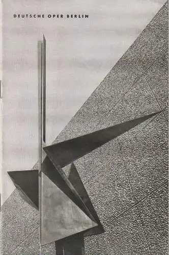 Deutsche Oper Berlin, Gustav Rudolf Sellner: Programmheft Richard Strauss ELEKTRA Deutsche Oper Berlin 1962. 