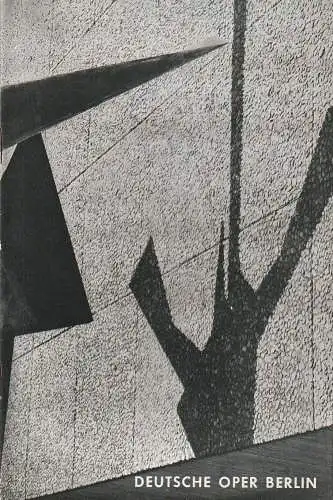 Deutsche Oper Berlin, Gustav Rudolf Sellner: Programmheft Domenico Cimarosa DIE HEIMLICHE EHE 1. Januar 1968. 