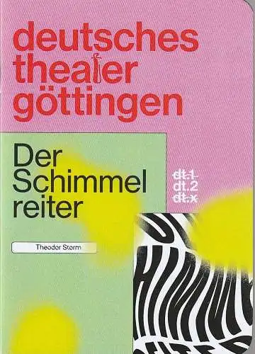 Deutsches Theater Göttingen, Erich Sidler, Mona Rieken, Isabel Winarsch ( Probenfotos ): Programmheft Theodor Storm DER SCHIMMELREITER Deutsches Theater Göttingen 2021. 