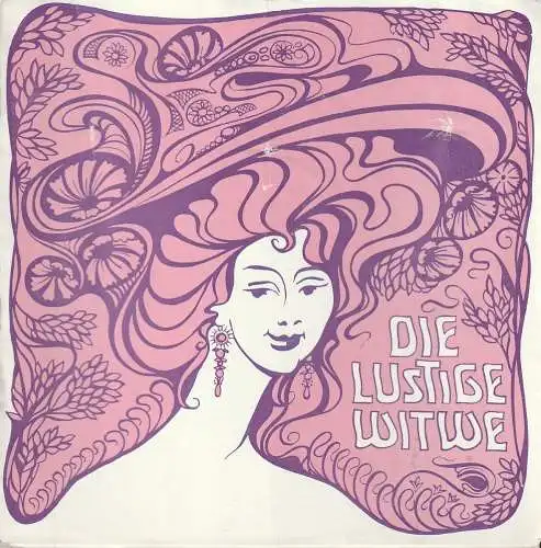 Theater der Stadt Cottbus, Ursula Fröhlich, Hans-Hermann Liebrecht, Walter Böhm: Programmheft Franz Lehar DIE LUSTIGE WITWE Theater der Stadt Cottbus 1975. 