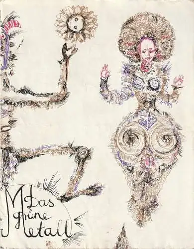 Mecklenburgisches Staatstheater Schwerin, Rudi Kostka, Dietrich Barthel, Edda Naumann: Programmheft Jerzy Jesionowski DAS GRÜNE METALL Premiere 14. Juni 1971 Spielzeit 1971 / 72 Heft 1. 
