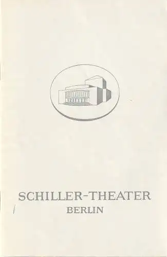 Schiller-Theater Berlin, Boleslaw Barlog, Albert Beßler: Programmheft Georg Büchner DANTONS TOD Spielzeit 1967 / 68. 