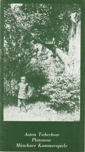 Münchner Kammerspiele, Hans-Reinhard Müller, Michael Eberth, Wolfgang Zimmermann: Programmheft Anton Tschechow PLATONOW Münchner Kammerspiele 1981. 