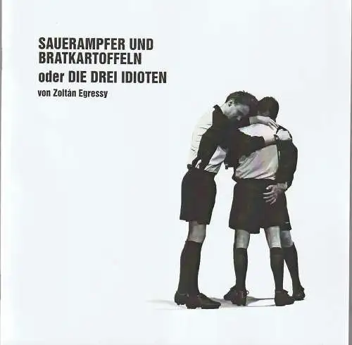 Theater tri-bühne Stuttgart, Stefan Kirchknopf, Lena Fritschle, Klaus H. Pfeiffer: Programmheft Zoltan Egressy SAUERAMPFER UND BRATKARTOFFELN Premiere 17. Juli 2009 Spielzeit 2008 / 2009. 