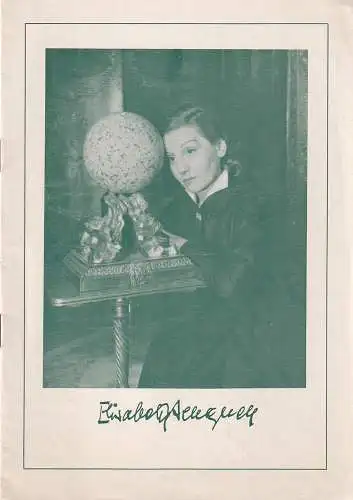 Der Grüne Wagen, Kurt Collien, Alexander E. Frank: Programmheft Terence Rattigan TIEFE BLAUE SEE Der Grüne Wagen 1954. 