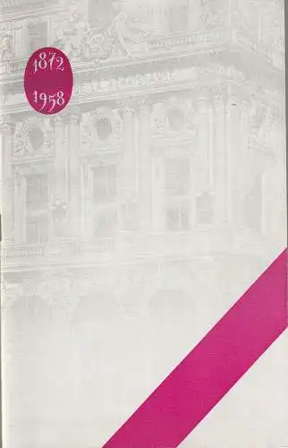 Theatre de la Renaissance, Vera Korene: Programmheft SPECTACLE MARCEL MARCEAU. 