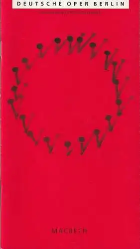 Deutsche Oper Berlin, Götz Friedrich: Programmheft Giuseppe Verdi MACBETH. 
