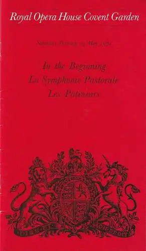 Royal Opera House Covent Garden: Programmheft Saturday Evening 23 May 1970. 