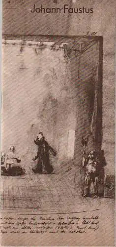 Berliner Ensemble Staatstheater der DDR, Manfred Wekwerth, Karl-Heinz Drescher, Klaus Noack ( Entwürfe ): Programmheft Hanns Eisler JOHANN FAUSTUS Berliner Ensemble DDR 2. Oktober 1982. 