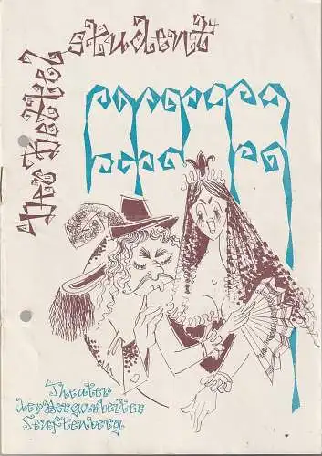 Theater der Bergarbeiter Senftenberg, Günter Lange: Programmheft Karl Millöcker DER BETTELSTUDENT Theater Senftenberg 1961. 