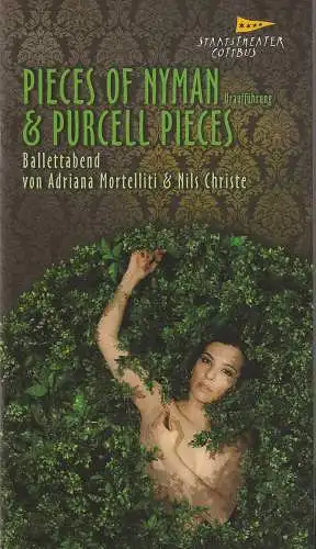 Staatstheater Cottbus, Martin Schüler, Bernhard Lenort: Programmheft Uraufführung PIECES OF NYMAN & PURCELL PIECES Cottbus 2014. 