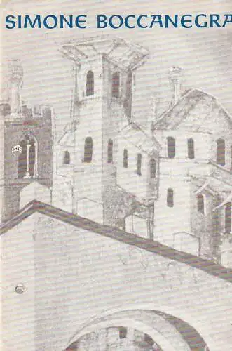 Städtische Theater Karl-Marx-Stadt, Gerhard Meyer, Volkmar Leimert, Ilona langer: Programmheft Giuseppe Verdi SIMONE BOCCANEGRA  Theater Karl-Marx-Stadt 1970. 