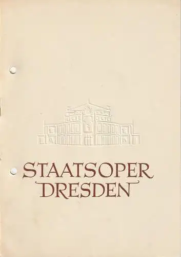 Staatsoper Dresden, Heinrich Allmeroth, Eberhard Sprink, Jürgen Beythien: Programmheft Stanislaw Moniuszko HALKA Premiere 4. Juni 1958 Großes Haus  Blätter der Staatsoper Dresden Spielzeit 1957 / 58  Heft Reihe A Nr. 7. 