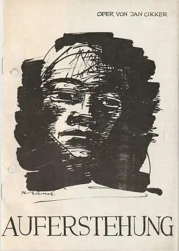 Theater Stralsund-Greifswald-Putbus, Georg Roth, Norbert Leverenz, Eva Kunth-Hein, Armin Münch: Programmheft Jan Cikker AUFERSTEHUNG Spieljahr 1966. 
