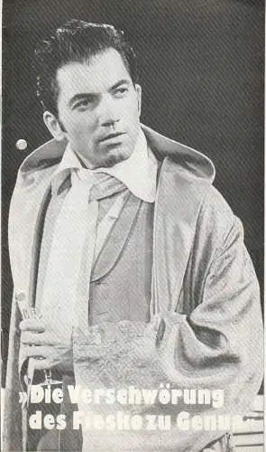 Städtische Theater Karl-Marx-Stadt, Gerhard Meyer, Manfred Patzschke, Ilona Langer, Bernd Nickel ( Szenenfotos ): Programmheft Schiller VERSCHWÖRUNG DES FIESKO ZU GENUA  Karl-Marx-Stadt 1984. 