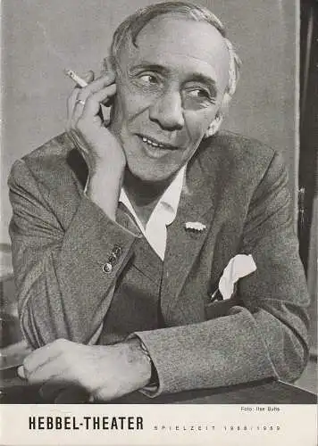 Hebbel Theater, Rudolf Külüs: Programmheft Curth Flatow DAS GELD LIEGT AUF  DER BANK Hebbel Theater 1968. 