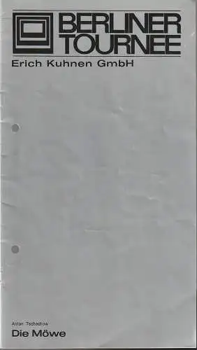 Berliner Tournee Erich Kuhnen, Erich Strenger, Hans Bergmann ( Probenfotos ): Programmheft Anton Tschechow DIE MÖWE Berliner Tournee Erich Kuhnen 1974 / 75. 