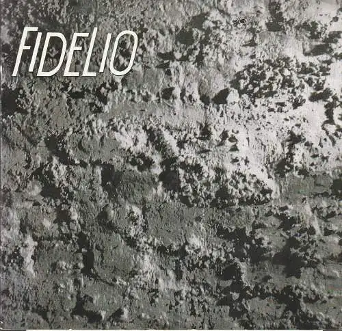 Theater Stralsund, Siegfried Böttger, Eva Nehrdich, Inge Hoffmann: Programmheft Ludwig van Beethoven FIDELIO Premiere 21. Dezember 1980 Spielzeit 1980 / 81. 