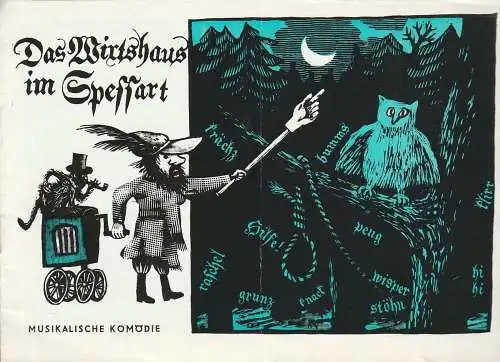 Landestheater Eisenach, Richard Rückert, Klaus D. Winzer, Günter Lotze ( Zeichnung ): Programmheft K.M. Wallo DIE PRINZESSIN MIT DEM GOLDENEN STERN Eisenach 1963. 