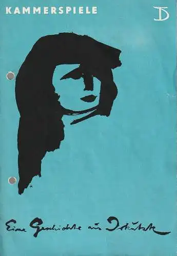 Deutsches Theater Kammerspiele Berlin DDR: Programmheft Alexej Arbusow EINE GESCHICHTE AUS IRKUTSK Deutsches Theater  1961. 