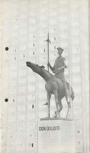 Städtische Theater Karl-Marx-Stadt, Gerhard Meyer, Manfred Patzschke, Florian Morgenstern: Programmheft Jewgeni Schwarz DON QUIJOTE Theater Karl-Marx-Stadt 1984. 