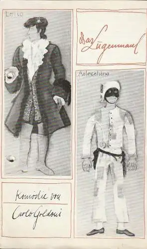 Städtische Theater Karl-Marx-Stadt, Gerhard Meyer, Gudrun Ziller, Ilona Langer: Programmheft Carlo Goldoni DAS LÜGENMAUL Theater Karl-Marx-Stadt 1972. 