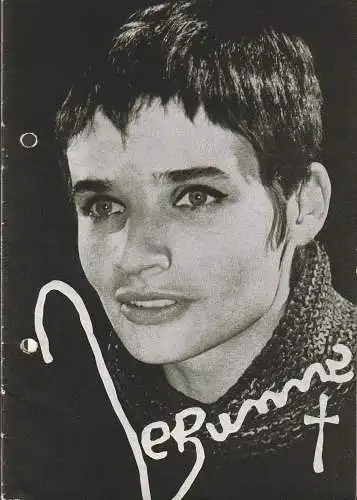 Theater der Bergarbeiter Senftenberg, Günter Lange, Gisela Mueller-Stahl, Karsten Bartels: Programmheft George Bernard Shaw DIE HEILIGE JOHANNA Senftenberg 1965. 