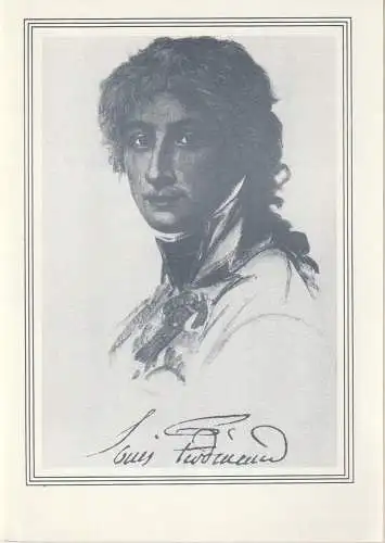 Theater im Palast, Vera Oelschlegel, Sabine Zielke, Hartwig Wolframm, Gerhard Kruschel: Programmheft LOUIS FERDINAND - PRINZ VON PREUSSEN Theater im Palast 1987. 